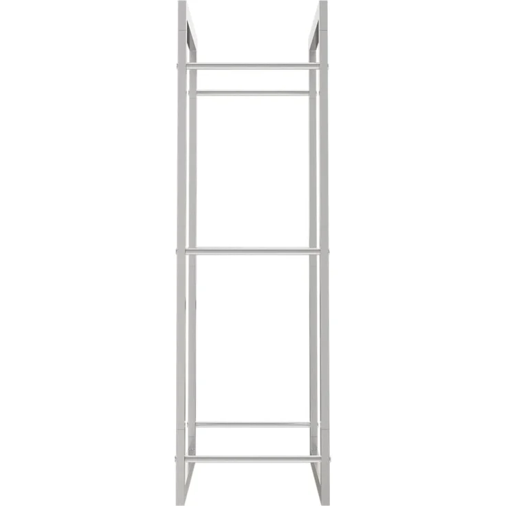 vidaXL Brennholzregal 50x28x94 cm Edelstahl 357860 – Bild 5