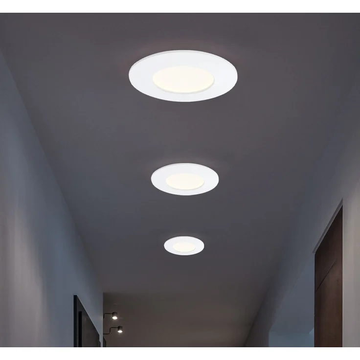 3er Set LED Einbauleuchten, Kunststoff, weiß, D 8,5 cm – Bild 3