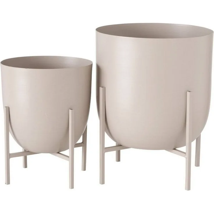 Blumentopf aus Metall KILANA, 2er-Set