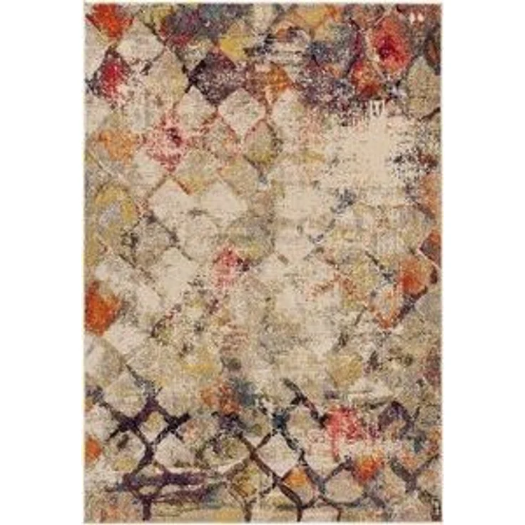 benuta Teppich Casa, rechteckig, Höhe: 11 mm, Teppich Wohnzimmer, Esszimmer, Schlafzimmer, Flur, Farbenfroh, Retro – Bild 6