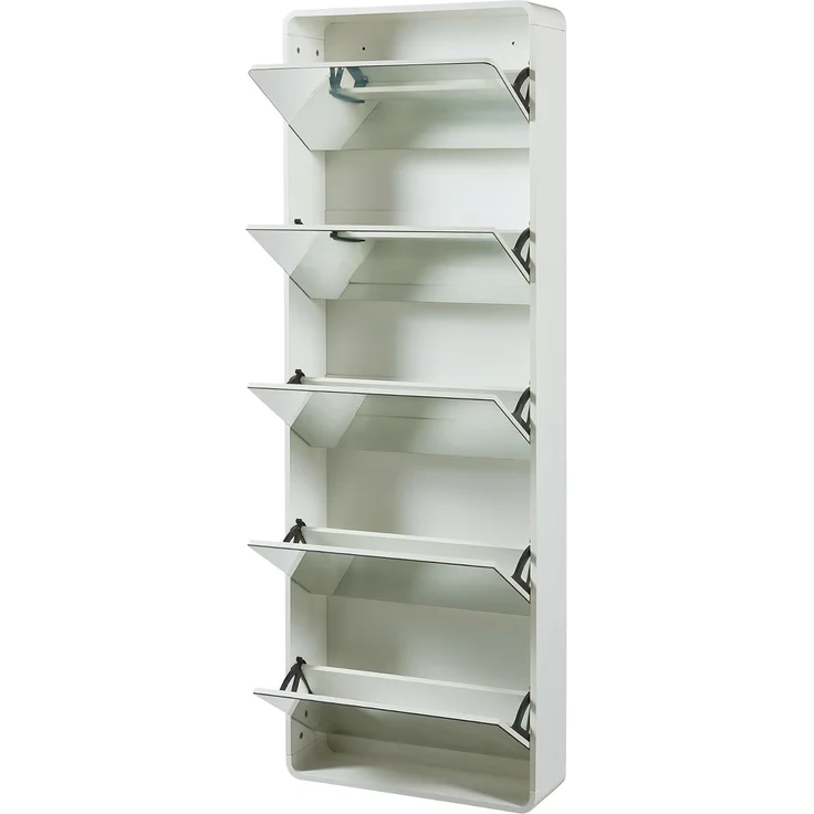 Schuhkipper Aure 180x63x20 cm Weiß [en. casa] – Bild 5