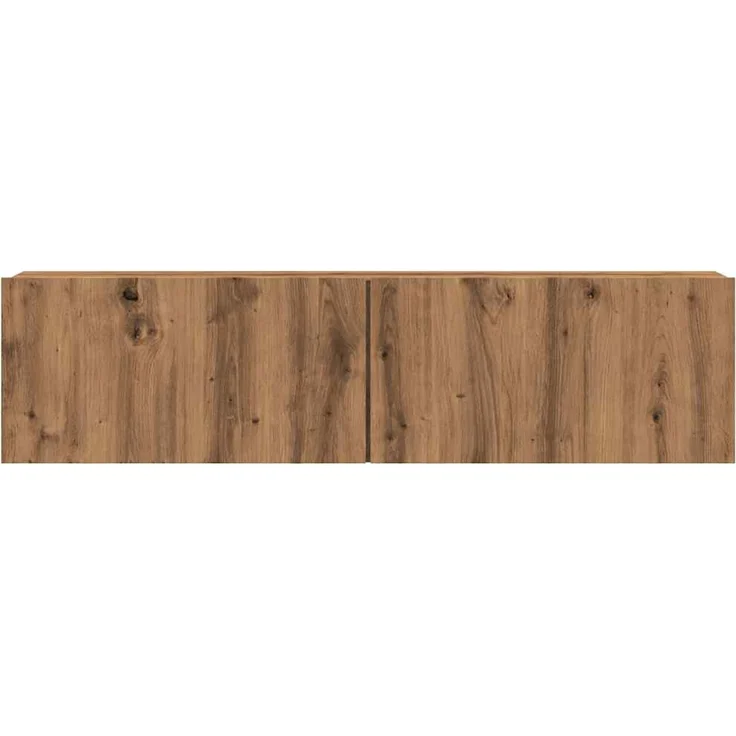 TV-Wandschrank, TV-Hängeboard Fernsehschrank Artisan-Eiche 120x30x30 cm Holzwerkstoff – Bild 4