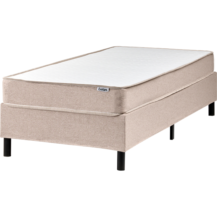 Bett ohne Kopfteil Stoff COUNTESS 90x200 cm Beige