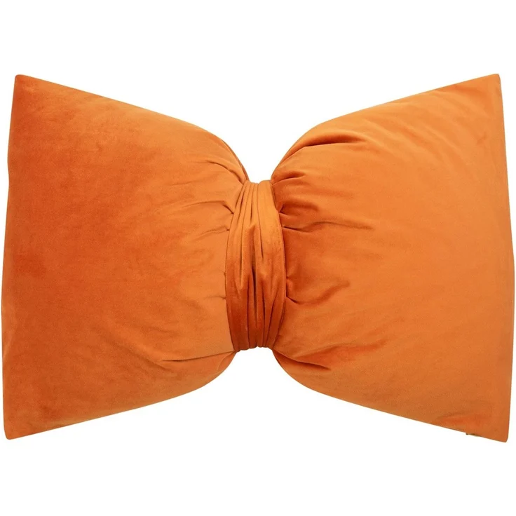 Kissen SCHLEIFE LBH 40x60x15 cm orange Dekokissen – Bild 1