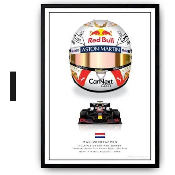 Poster Formel 1 Helme Rennfahrer Gewinner · Deko Print ohne Rahmen - I / 60x90 cm