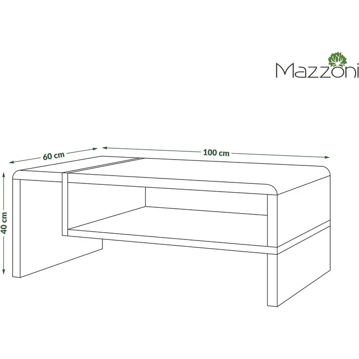 designimpex Couchtisch Design Wohnzimmertisch Folk 01 Tisch mit Ablagefläche – Bild 2