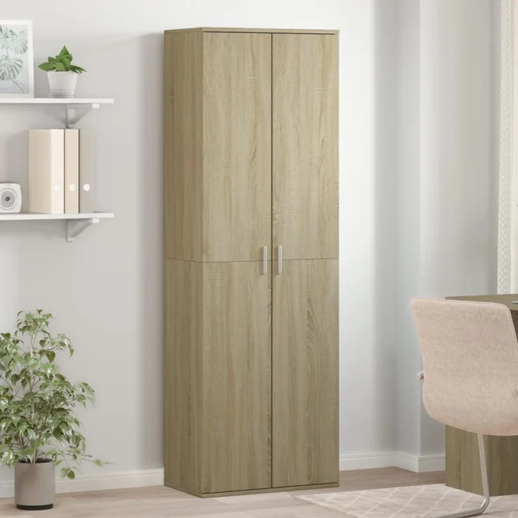 vidaXL Highboard Sonoma-Eiche 60x35x180 cm Holzwerkstoff 3276667 – Bild 1
