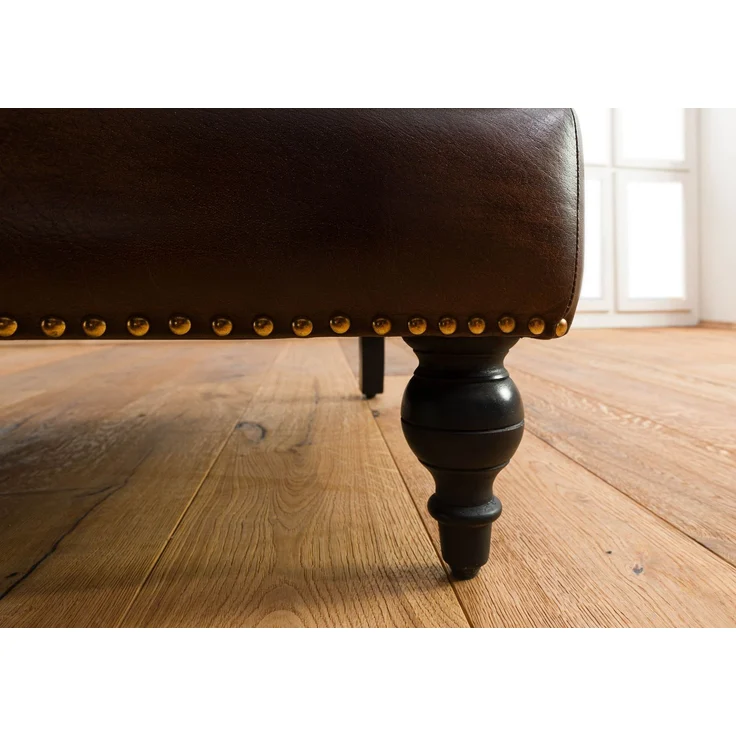 Sessel Echtleder 84x84x94 braun CHESTERFIELD #105 – Bild 7