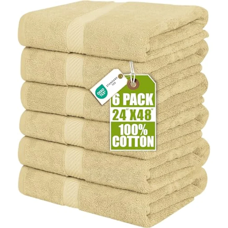 Utopia Towels Badetücher, 61x121 cm, 6er-Pack – Bild 2