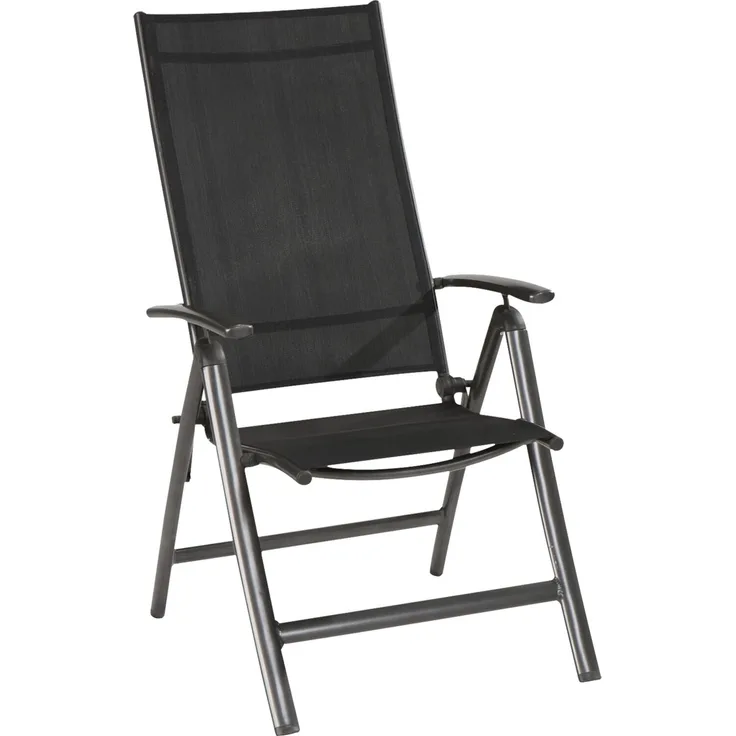 Gartensessel Klappsessel Hochlehner PREGO Gestell Aluminium anthrazit