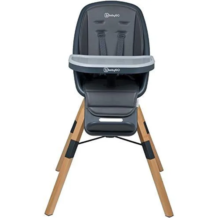 BabyGo 'Carou' Kinderhochstuhl, Grau, 360° Drehbar