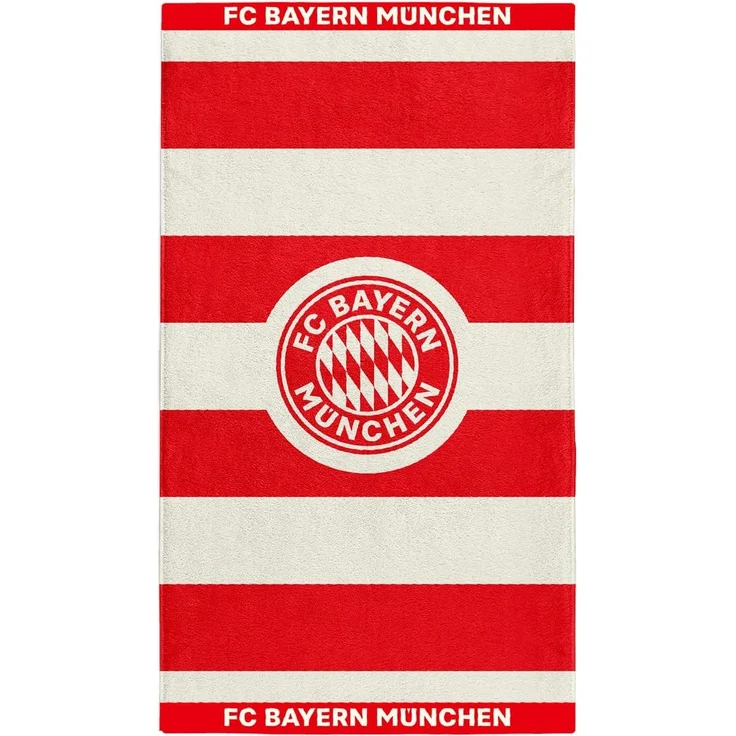 FC Bayern München Handtuch FC Bayern Handtuch Rot/Weiß, Baumwolle – Bild 4