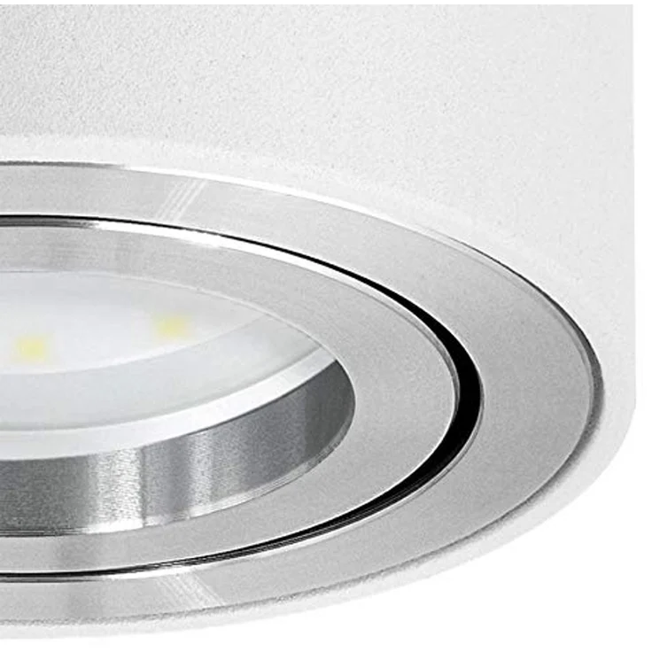 SSC-LUXon LED Aufbaustrahler CELI-1W LED Spot weiß 6W dimmbar warm/neutral/tageslicht Aufputzlampe, schwenkbar, LED wechselbar, Warmweiß bis Tageslicht – Bild 6