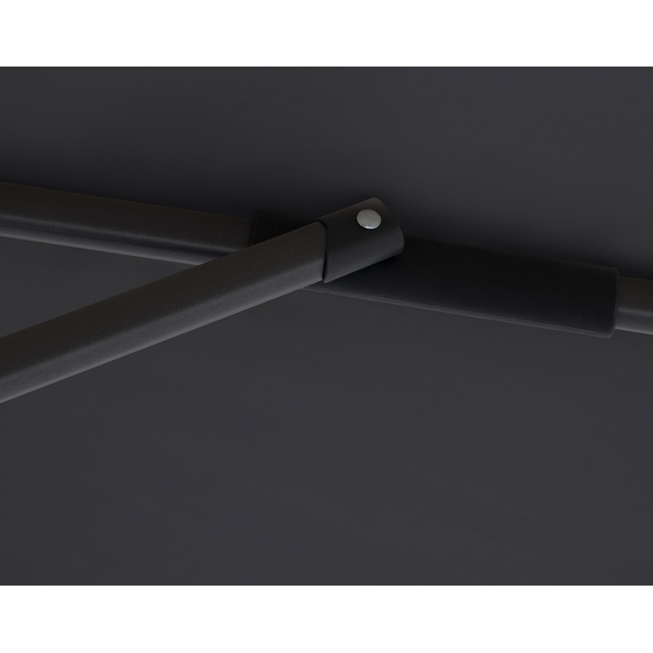 Doppler Sonnenschirm / Ampelschirm "LIFE 310 Side", anthrazit, Ø 310 cm – Bild 7