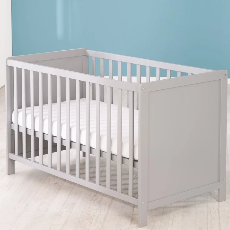 roba Beistell- & Babybett 60 x 120 - inkl. Lattenrost & Matratze - Höhenverstellbar - Taupe – Bild 7