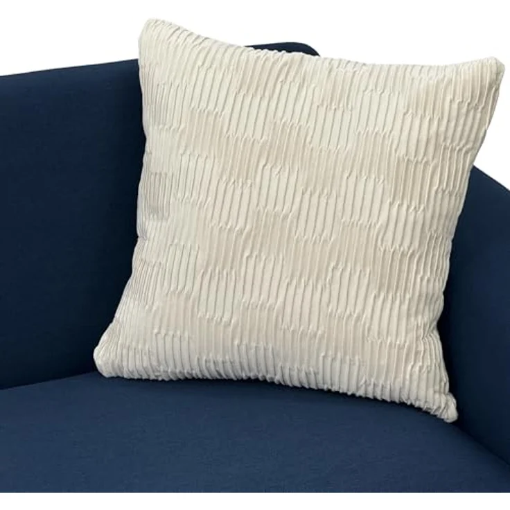Ball & Cast 2 Sitzer Sofa mit Metallbeinen, Jugendsofa mit Klassischer Nietenverzierung, Elegant Skandinavischer Stil für Wohnzimmer, 172 x 81.5 x 73.5 cm (BxHxT), Blau – Bild 10