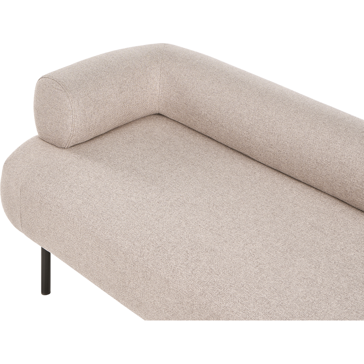 Linksseitige Chaiselongue MIRMANDE Stoff Hellbraun – Bild 6
