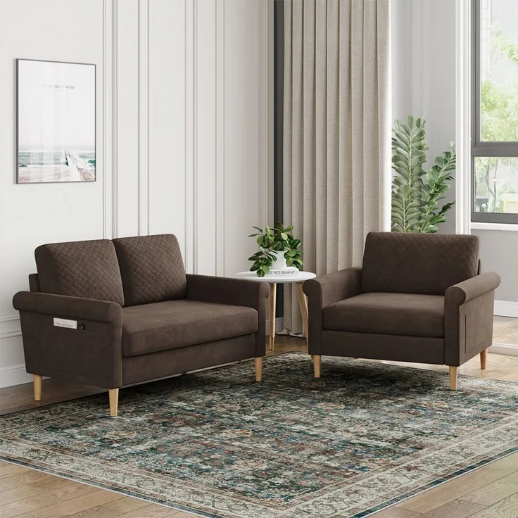 Vesgantti Relaxsessel Relaxsessel Sofa 1/2 Sitzer Loungesofa Einzelsofa Werkzeuglose Montage