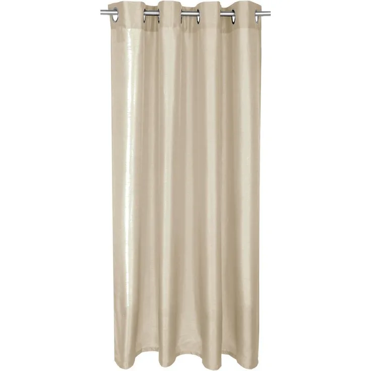 Gardine Blickdicht mit Ösen ( Taupe hell ) in 140x245cm ( Breite x Höhe )