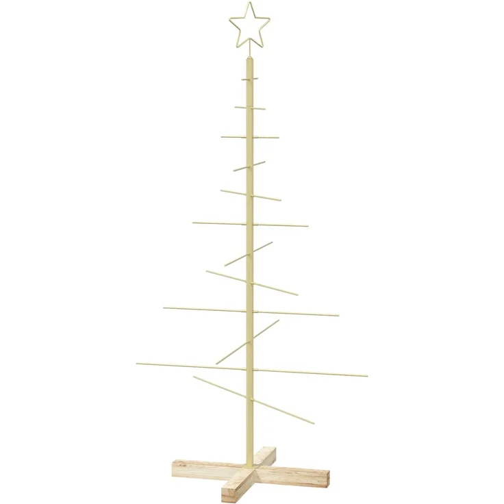 vidaXL Metall Weihnachtsbaum KUOPIO 120 cm Stahl Gold 42053868 – Bild 2