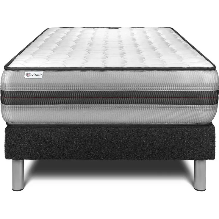 Matratzenset VITAL POWER RECOVER 90x190 cm Bettrahmen Kit schwarz