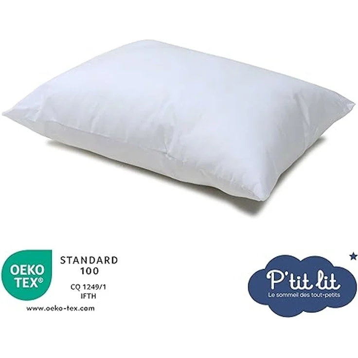 P'TIT LIT - Babykissen | Kinderkissen 40x60 cm - Bezug 100% Baumwolle - Anti Milben - Hypoallergen - Oeko Tex – Bild 3