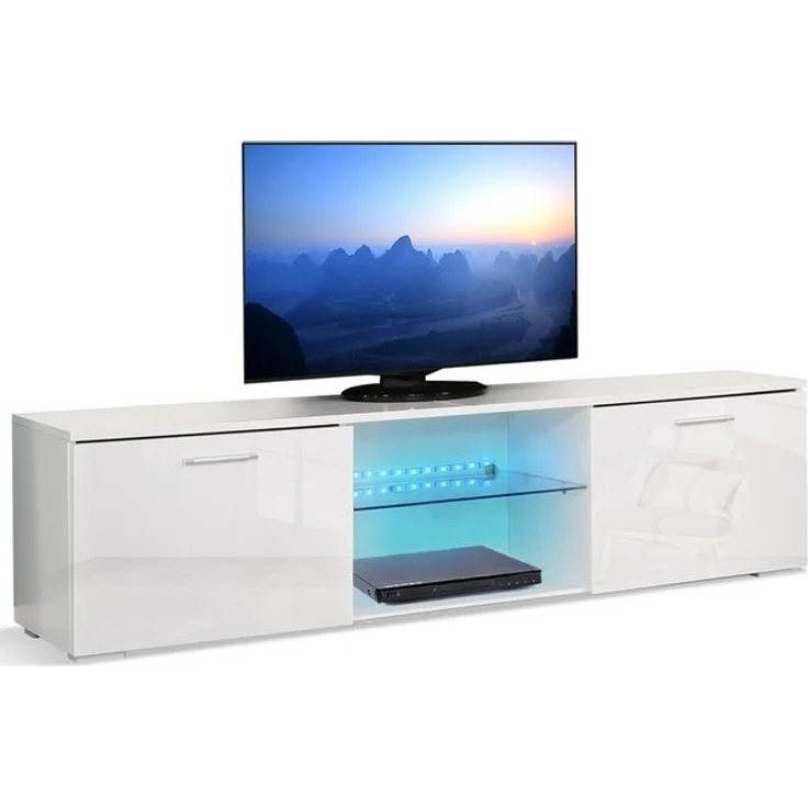 Mondeer Lowboard LED TV-Schrank, 160cm mit 16-Farben-LED-RGB-Leuchten – Bild 4