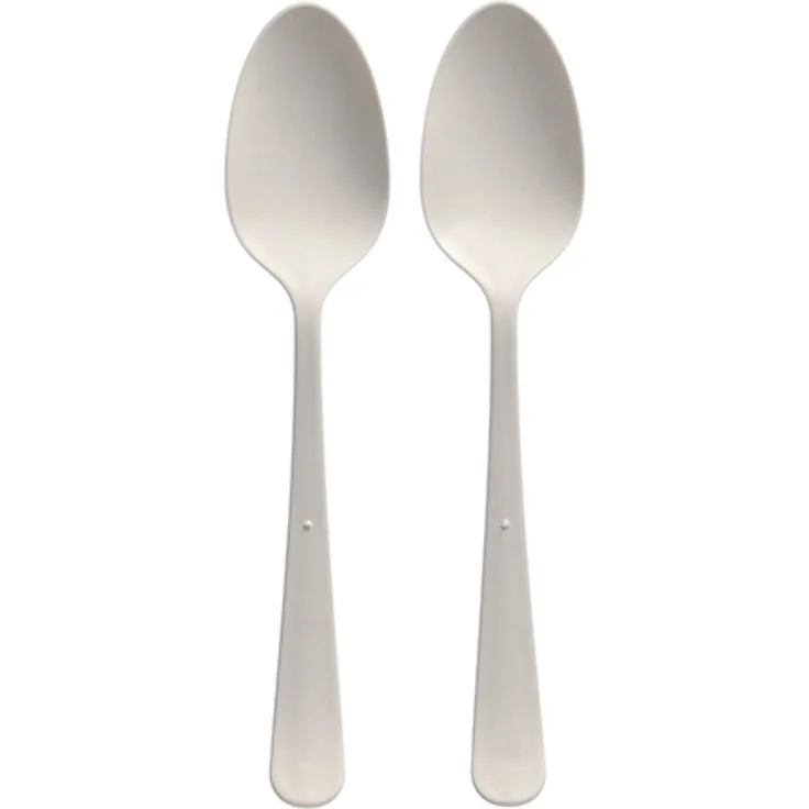 100 "Circulware" Mehrweg-Löffel PP-MF 19 cm weiss "Gaia" extra stabil, in Spenderbox