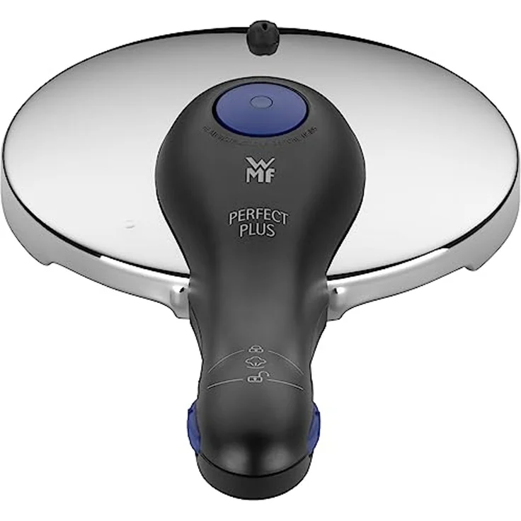 WMF Schnellkochtopfdeckel Perfect Plus, (Ersatzdeckel für Schnellkochtopf, 1-tlg, 2 Kochstufen), Kunststoffgriff – Bild 3