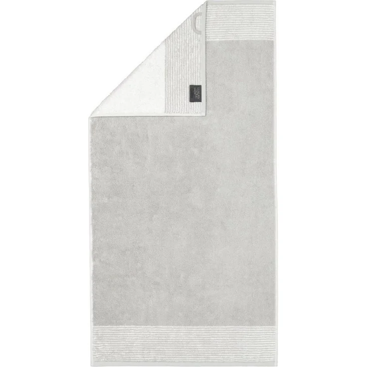 CAWÖ Handtuch - Luxury Home, C Two-Tone, Walkfrottier Platin 50x100cm – Bild 5