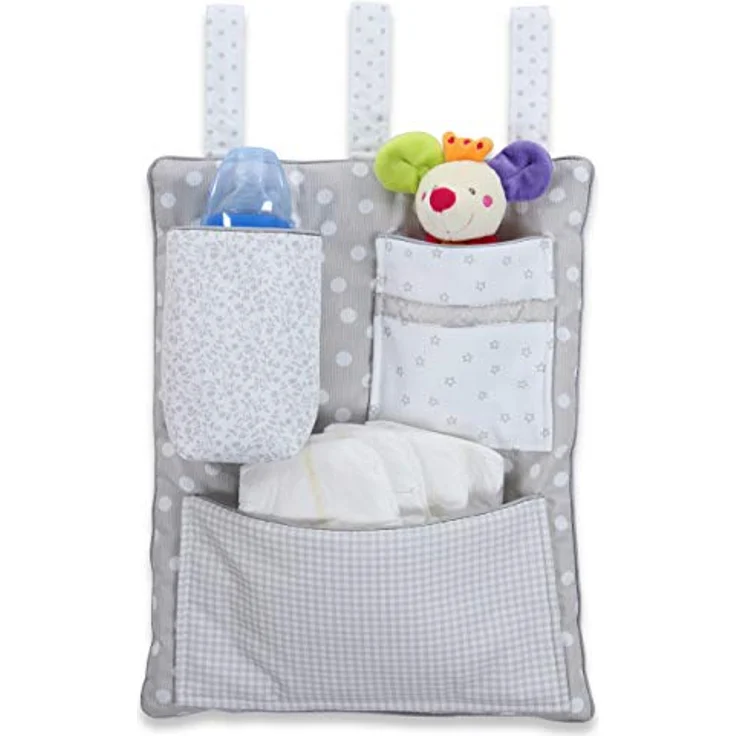 Babybay 'Utensilo' Betttasche grau – Bild 3