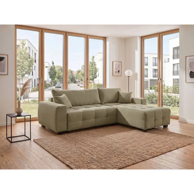 COLLECTION AB Ecksofa Bella L-Form, Breite 234 cm, Ecksofa,Schlaffunktion,Bonnelfederkern,Rückenkissen