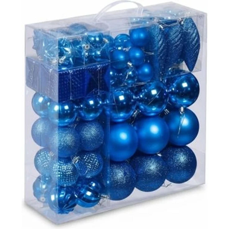 Relaxdays Weihnachtskugeln im 110er Set – Bild 7