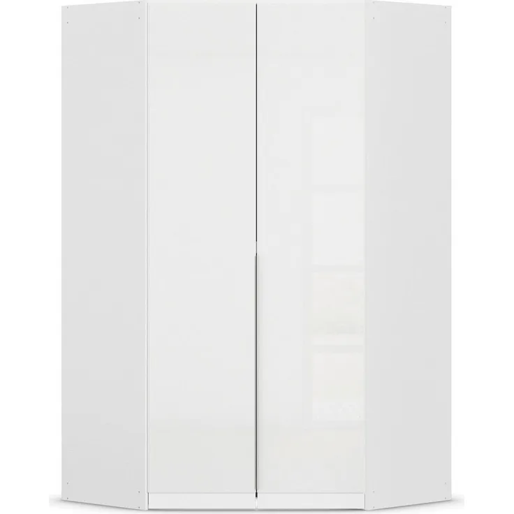 OTTO home Eckkleiderschrank Kleiderschrank Schrank Ankleidezimmer Schlafzimmer Garderobe AGORDO (in zwei Griff-Farben, Breite/Tiefe 117x117 cm, Höhen 210/229 cm) mit Glastüren, voll ausgestattet mit viel Stauraum MADE IN GERMANY