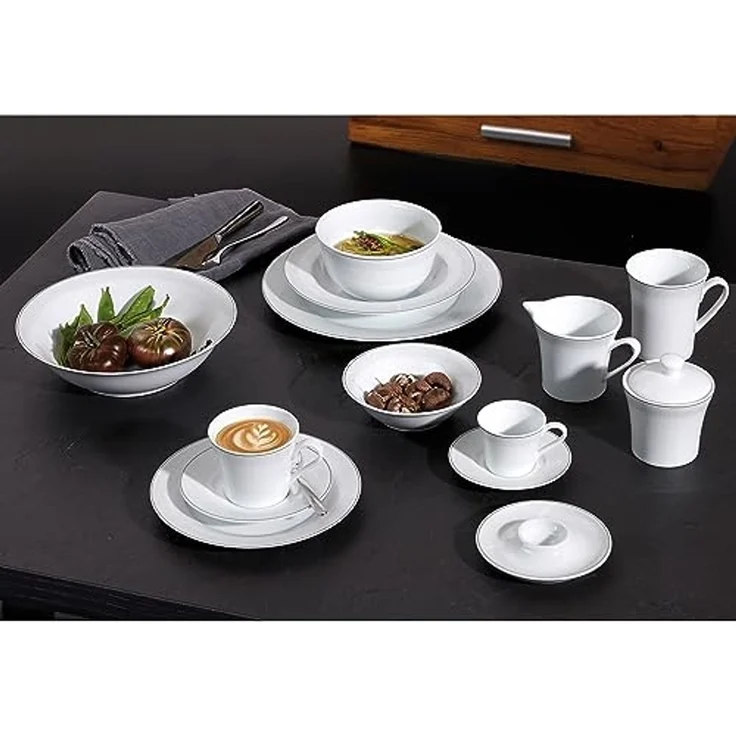 Ritzenhoff & Breker Tasse Ritzenhoff Venezia Espressotasse + Untertasse für 6 Personen, Porzellan – Bild 3