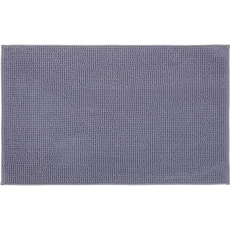 Gözze Anti-Rutsch-Badematte, Superweich, 100% Mikrofaser, 60 x 100 cm, Grau – Bild 1