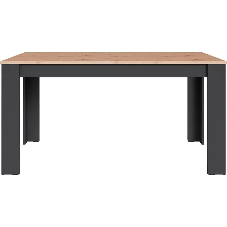 byLIVING Esstisch NORI/Moderner Küchentisch in Eiche-Optik/Untergestell Melamin anthrazit/Großer Tisch / 160x90, H 75 cm – Bild 1