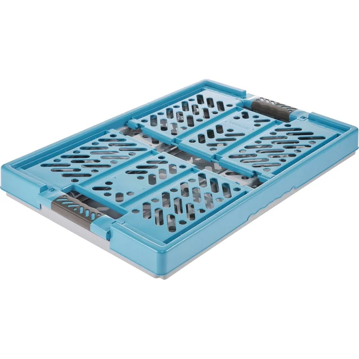 keeeper Stabile Profi-Klappbox mit Soft-Touch Griffen, 54 x 37 x 28 cm, Ben Eco Line, Blau (Eco Sky Blue ) – Bild 3