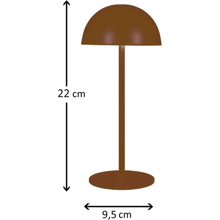Coen Bakker Deco BV LED Außen-Tischleuchte Touch Tischlampe dimmbar mit Akku, In-/Outdoor, Touch-Funktion, LED fest verbaut, Kaltweiß, Warmweiß, Tageslichtweiß – Bild 3