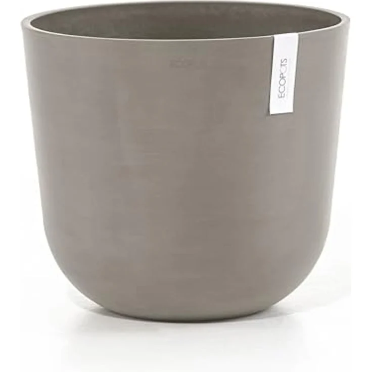 ECOPOTS Blumentopf Oslo 35 Taupe, für innen und außen: frostsicher, bruchsicher und lichtbeständig – Bild 1