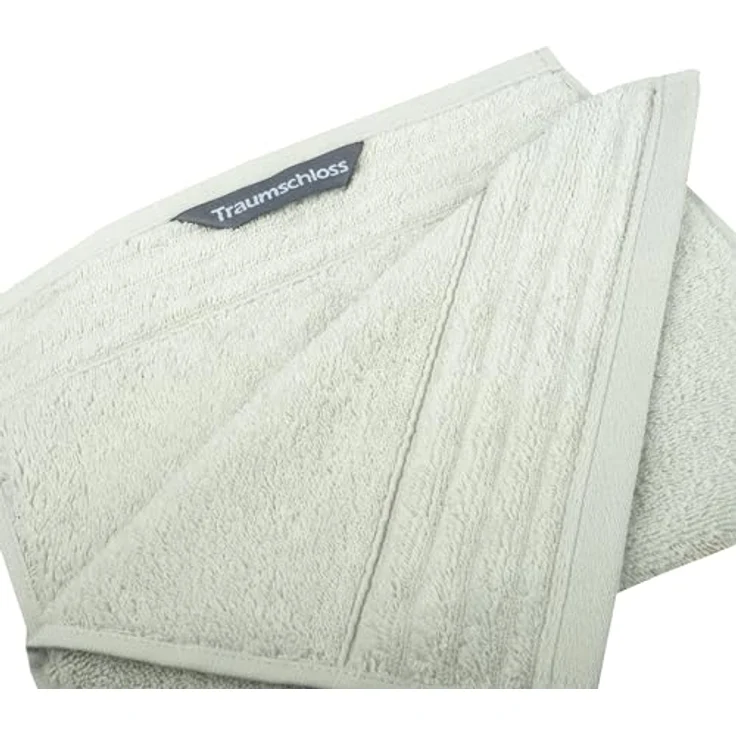Traumschloss Gästehandtuch Premium-Line, Frottier (1-St), 100% amerikanische Supima Baumwolle mit 600g/m², Hellgrau – Bild 3