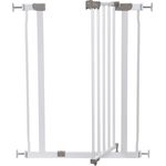 Dreambaby® AVA Slimline - Extra-Schmale Tür- & Treppengitter 61-68cm - Druckinstallation. Geeignet für Türen, Flure und Treppen (Farbe: Weiß)