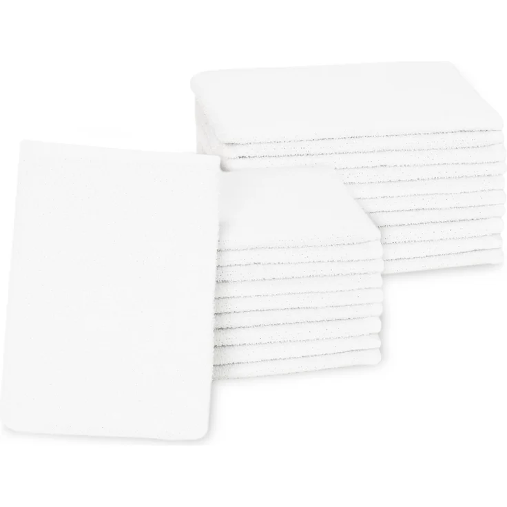 ZOLLNER 20er Set Waschhandschuhe, 70% Baumwolle, 30% Polyester, 16x22 cm, weiß – Bild 1
