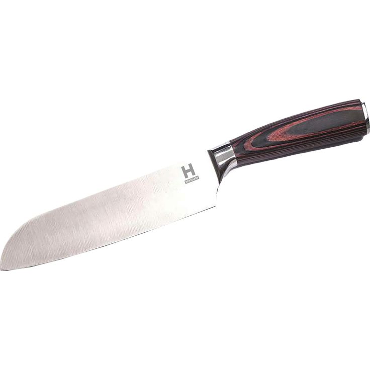 HENSSLERS Santoku Allzweckmesser – 17 cm extrem scharfe Edelstahlklinge, vielseitig, präzise, ideal für Küche & Profi