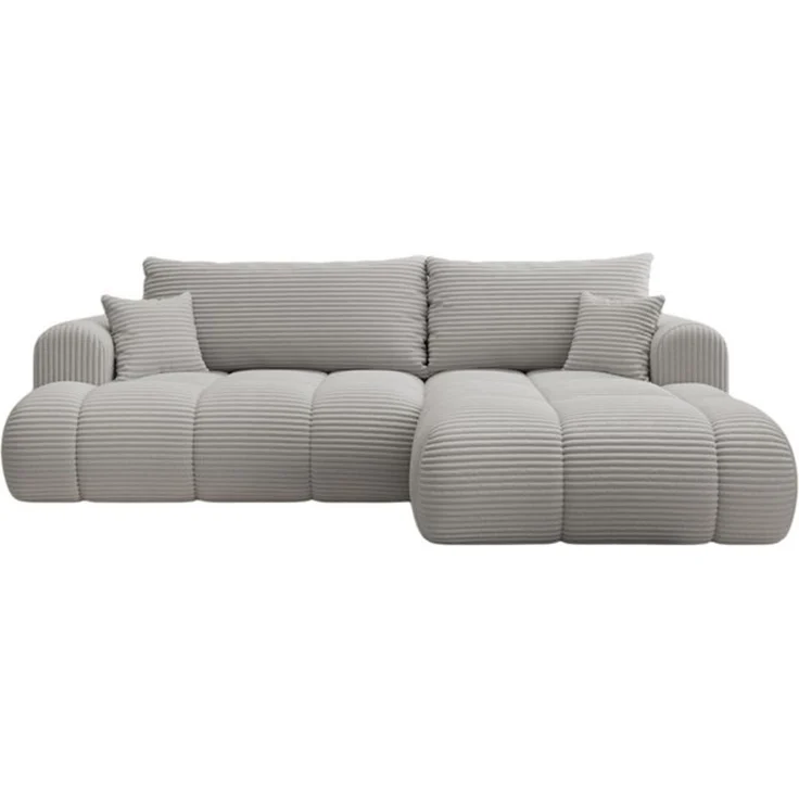 thematys Ecksofa TREVIO 260x165 cm, mit Schlaffunktion, mit Bettkasten, Hellgrau (Tilia 86), Ausrichtung rechts – Bild 3
