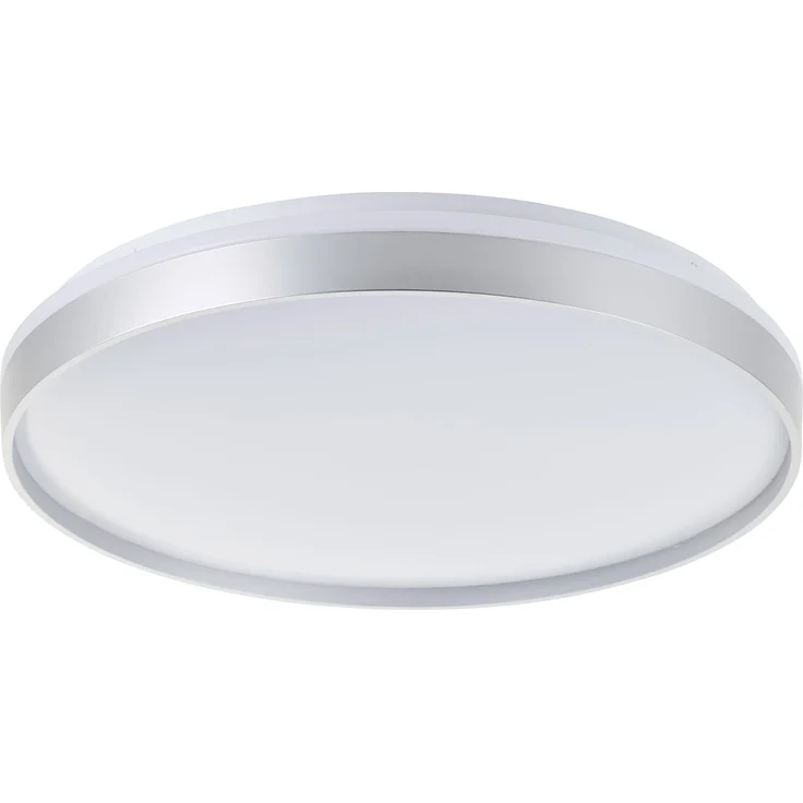 Brilliant LED Deckenleuchte Britt G80761/58 Flur, Küche, Wohnzimmer, Schlafzimmer, Arbeitszimmer Metall/Kunststoff Indoor Decke silber - LED fest integriert – Bild 4