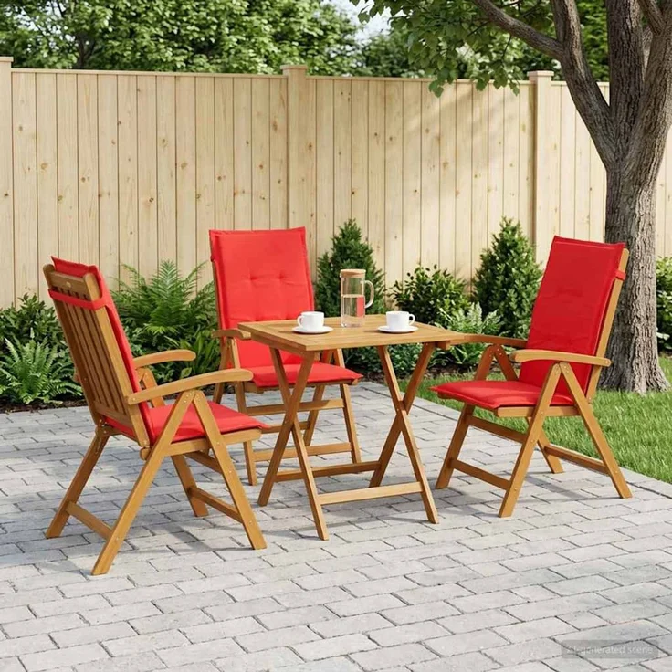 vidaXL Liegestühle für den Garten 3 stk. Natur Massivholz Akazie 42041437 – Bild 1