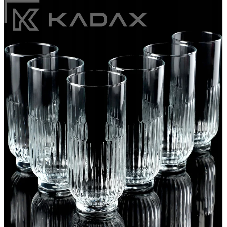 KADAX 6x Trinkgläser 395ml Set – Bild 7
