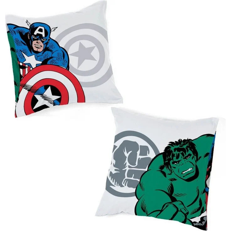 MARVEL Kinderbettwäsche Marvel Comics Bettbezug-Set 135x200 cm + Kissenbezug 80x80 cm, Washed Cotton, 2 teilig, 100 % Baumwolle, maschinenwaschbar, wendbar – Bild 3