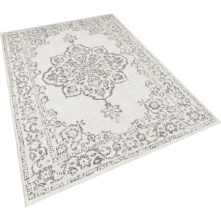In- und Outdoor Teppich Tilos Creme Grau Anthrazit - 120 x 170 x 0 cm – Bild 2
